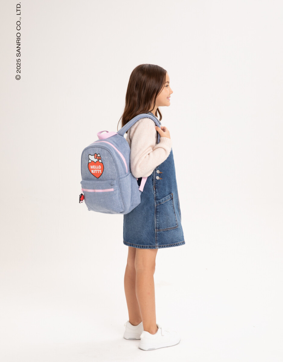 Mochila Denim "hello Kitty" 