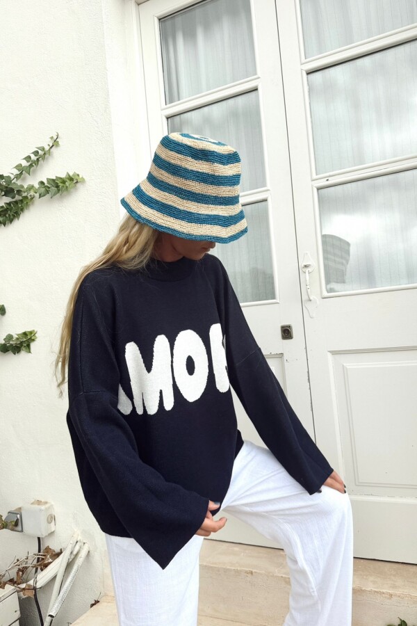 Sweater Amore Azul Marino