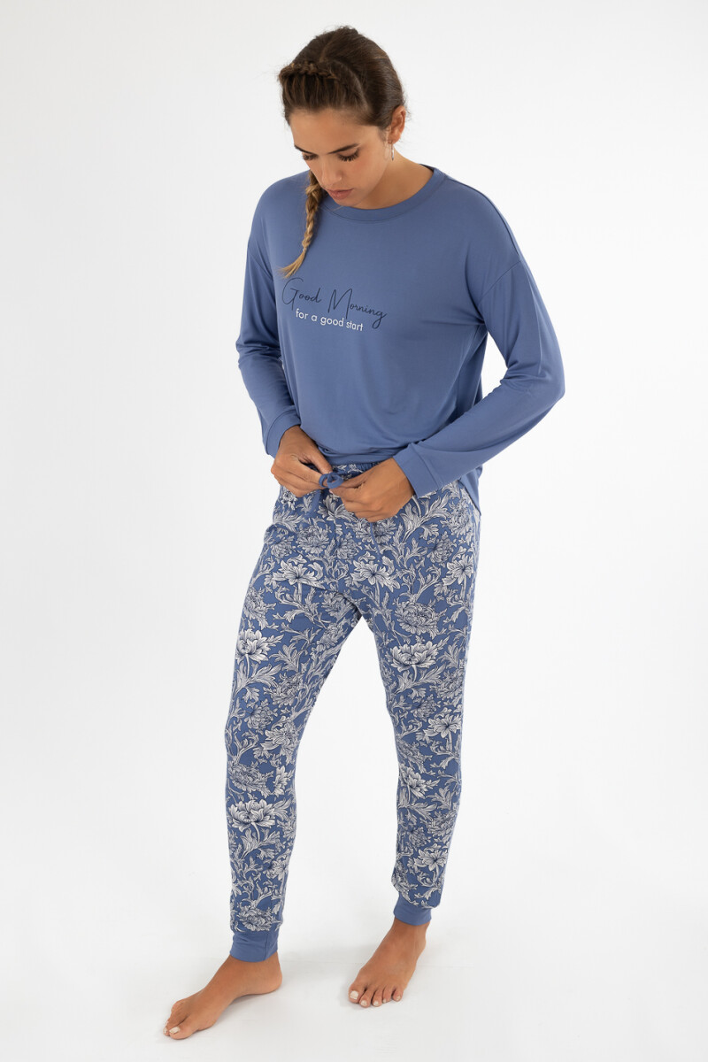 Pijama morrys Azul piedra