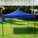 Gazebo Plegable Toldo Super Reforzado 3x3x3 Filtro Uv Pf Azul