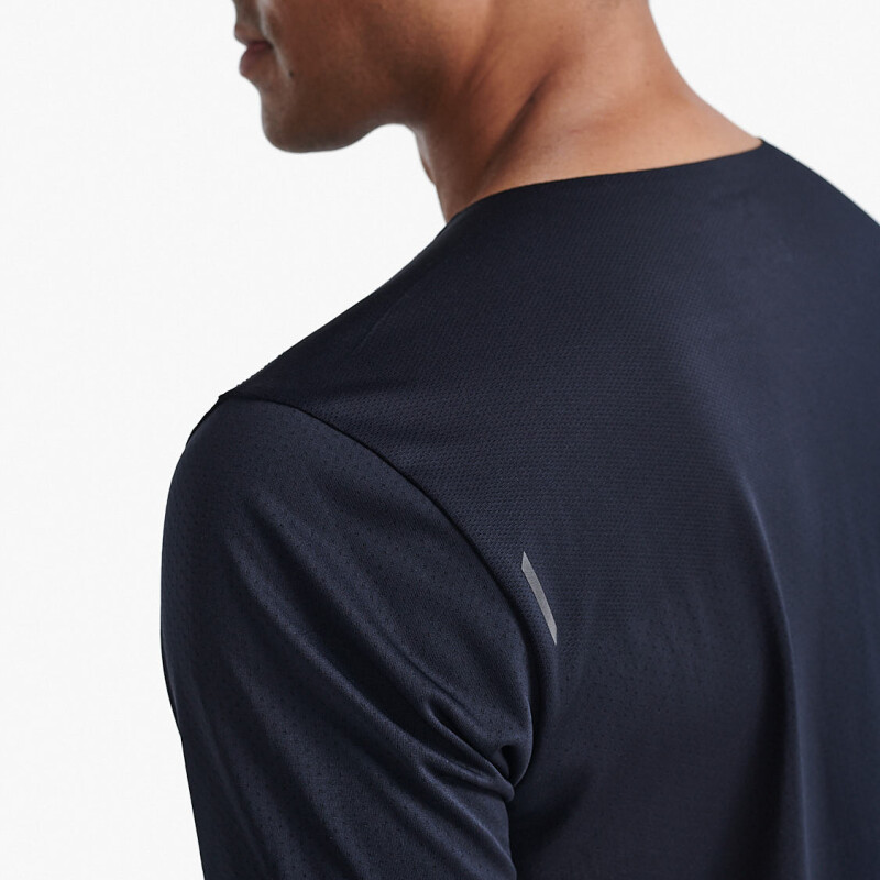 Polo Running Light Speed Tech Tee Hombre Black/black Reflective