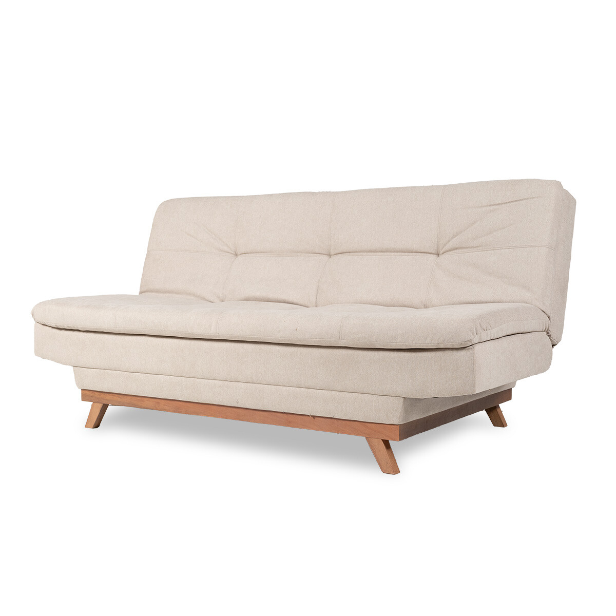 Sofá Cama Turim - Tela Microfibra - 2161 (Greige) 