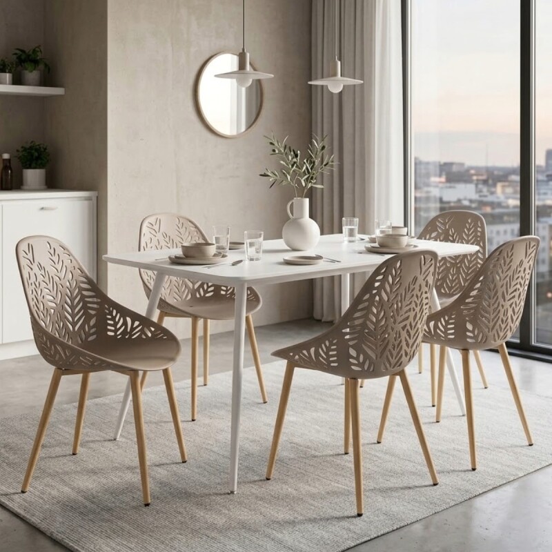 SILLA LUCENA BEIGE P/JARDIN Unica