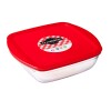 Fuente cuadrada tapa plastica 20 cm 1 L OCUISINE Fuente cuadrada tapa plastica 20 cm 1 L OCUISINE