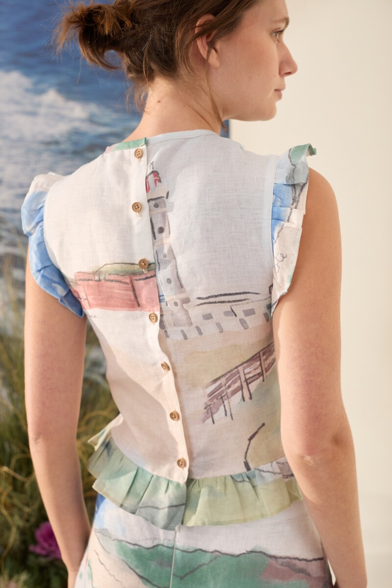 TOP BIOMA PRINT Agua