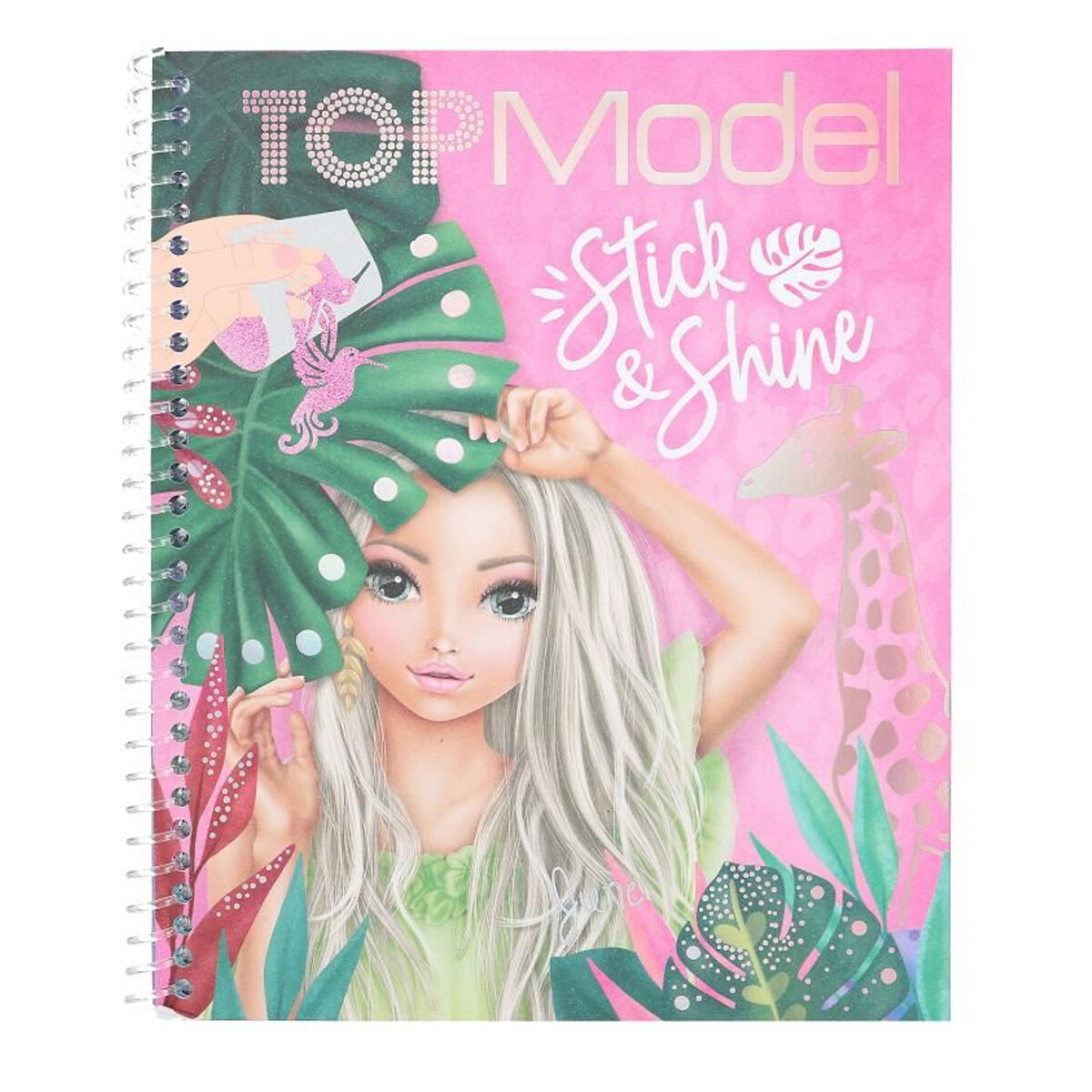 Libro para colorear Stick & Shine Top Model 