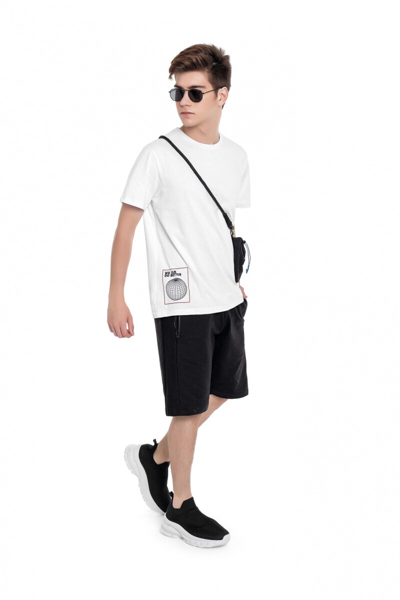 Camiseta en tejido de punto para niños - BLANCO 