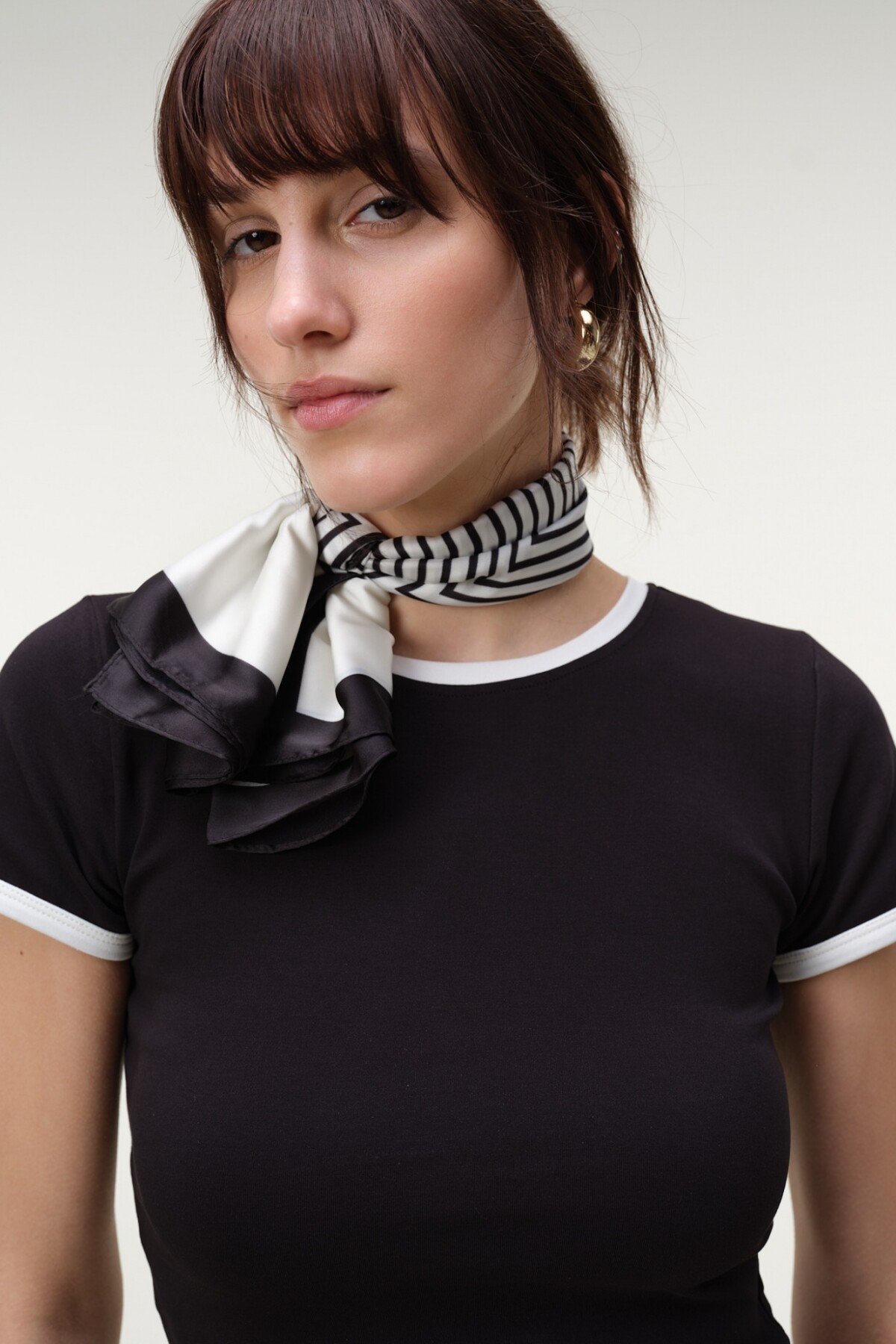 Baby Tee Algodón Negro
