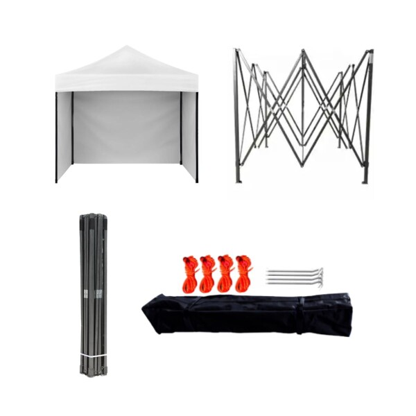 Gazebo Plegable con Paredes 3x3 Para Playa o Jardín Autoarmable Color Blanco Gazebo Plegable con Paredes 3x3 Para Playa o Jardín Autoarmable Color Blanco