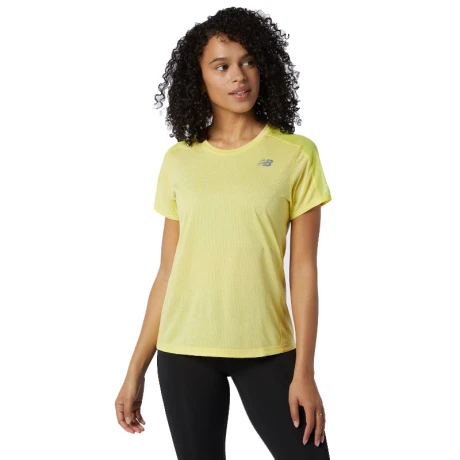 Remera New Balance de Dama - IMPACT RUN SS - WT01234FTL YELLOW