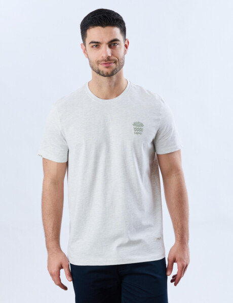 REMERA ESTAMPADA DE ALGODÓN Gris