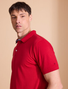 520751 REMERA HARRINGTON LABEL Rojo Oscuro