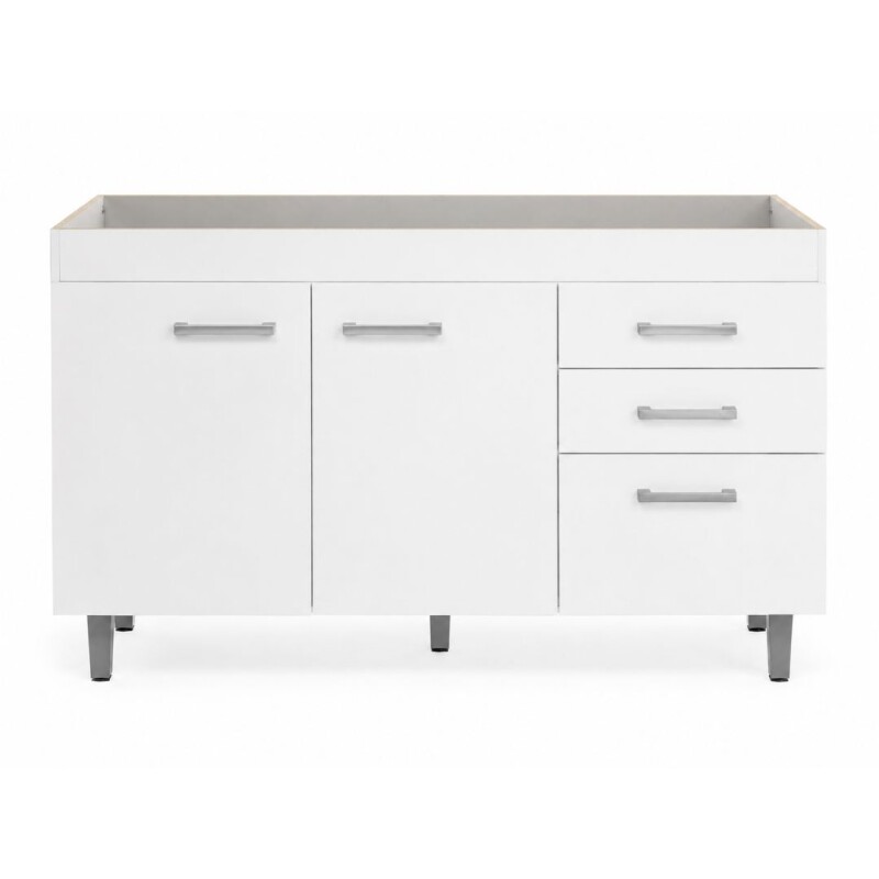 Bajo Mesada 3 Puertas 2 Cajón Blanco Bajo Mesada 3 Puertas 2 Cajón Blanco