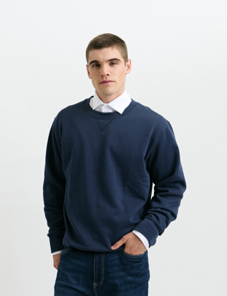 470559 SWEATER HARRY Azul Piedra Melange