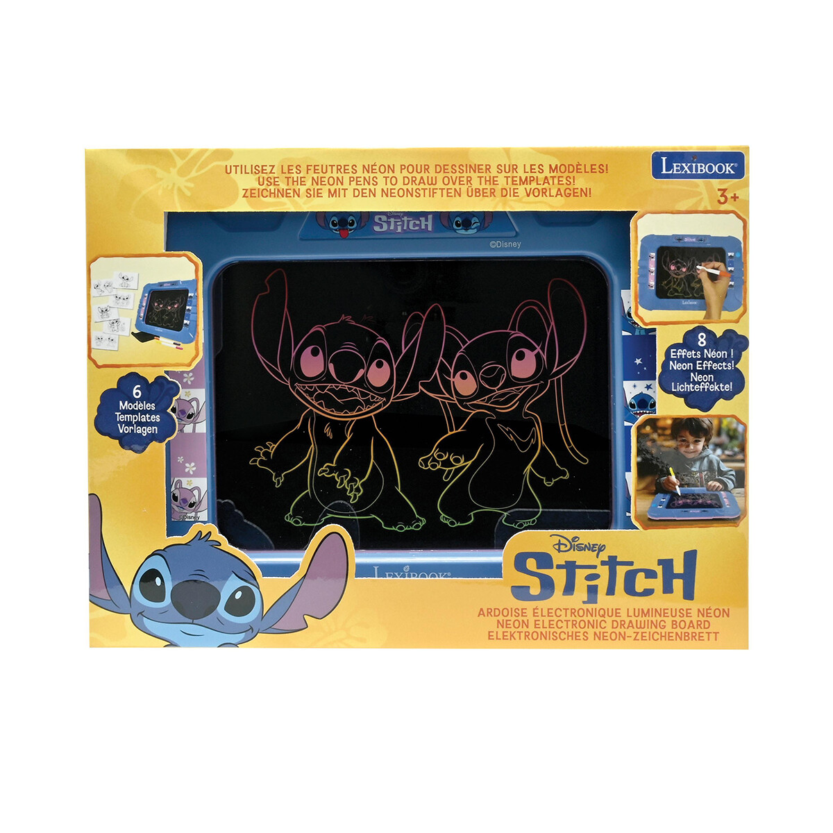 Tableta Mágica Led Neón Lexibook - Stitch 