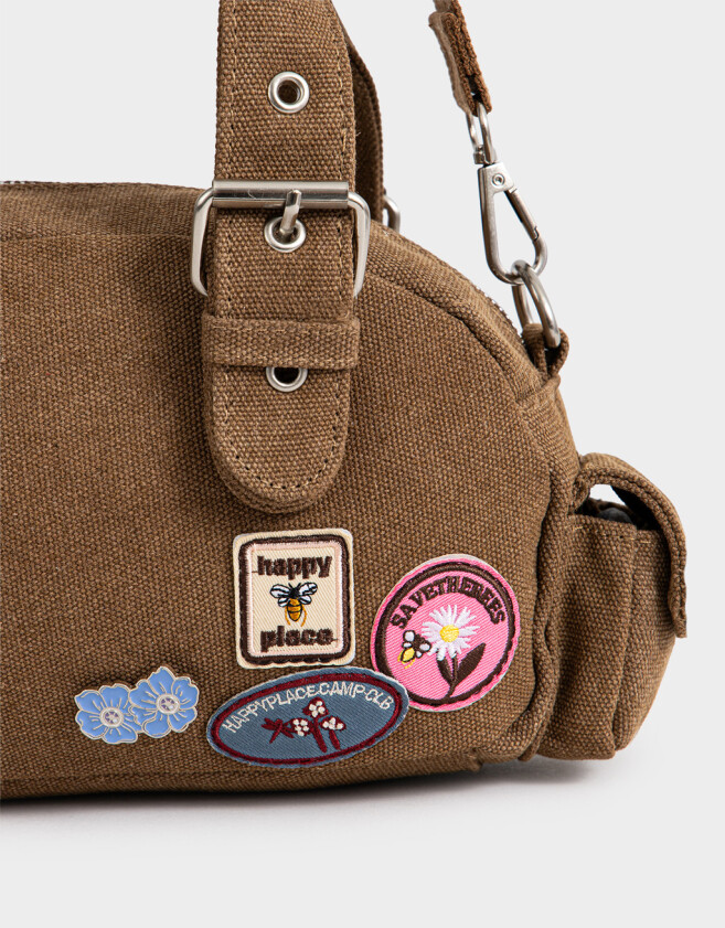Bowling Cartera Bowling Parches - Marron Chocolate