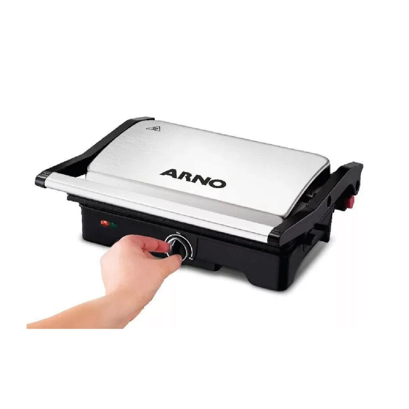 Parrilla Grill Arno Dual Inox | Placa antiadherente | Color gris. Parrilla Grill Arno Dual Inox | Placa antiadherente | Color gris.