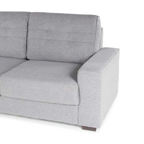Sofá Decor (outlet) - Tela Rústica - 3 Cuerpos 14002 (Gris oscuro)