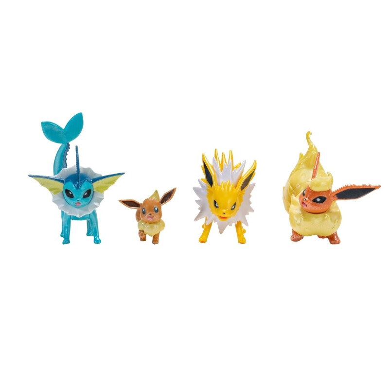 Multipack Pokémon Select Evolutions Eevee y Evoluciones POKEMON SELECT EVOLUTION MULTIPACK (2"""" EVEE, 3""""JOLTEON, 3""""VAPOREON, 3"""" FLAREON)