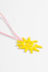 Collar cordón sun espiral amarillo