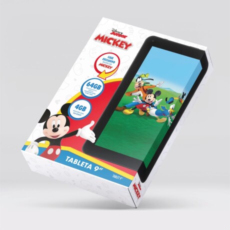 TABLET 9" DISNEY - MICKEY 4GB/64GB NEGRO-ROJO