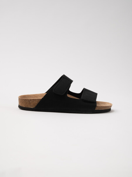 Sandalia velcro Negra
