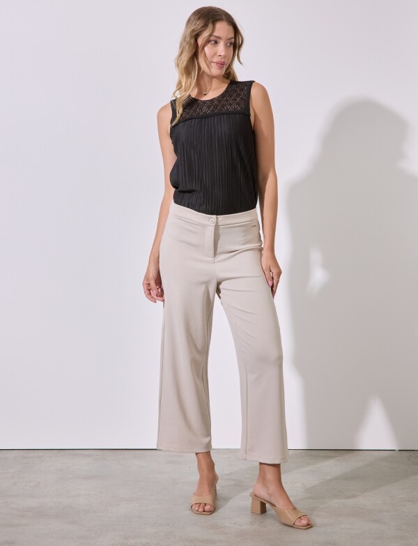 Pantalon Lyocell BEIGE