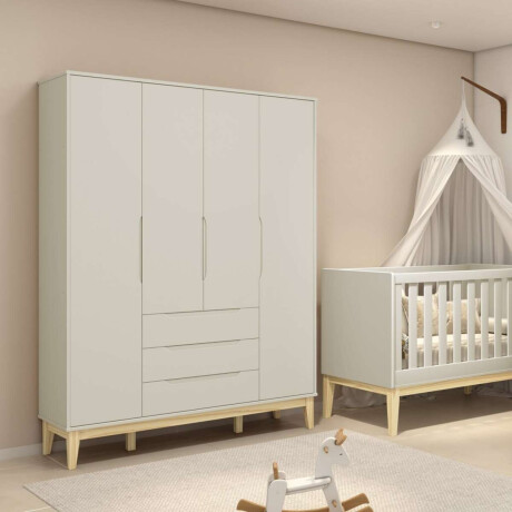 Ropero 4 Puertas 3 Cajones Infantil Eife Arena