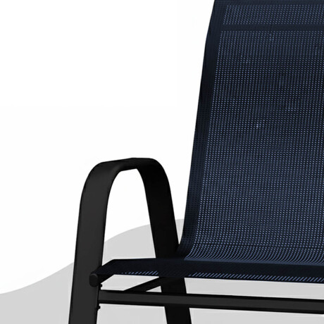 Silla Jardín Metálica Butaca Exterior C/Apoyabrazos Azul