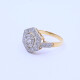 Anillo oro 18k estilo antiguo platino y brillantes. Anillo oro 18k estilo antiguo platino y brillantes.