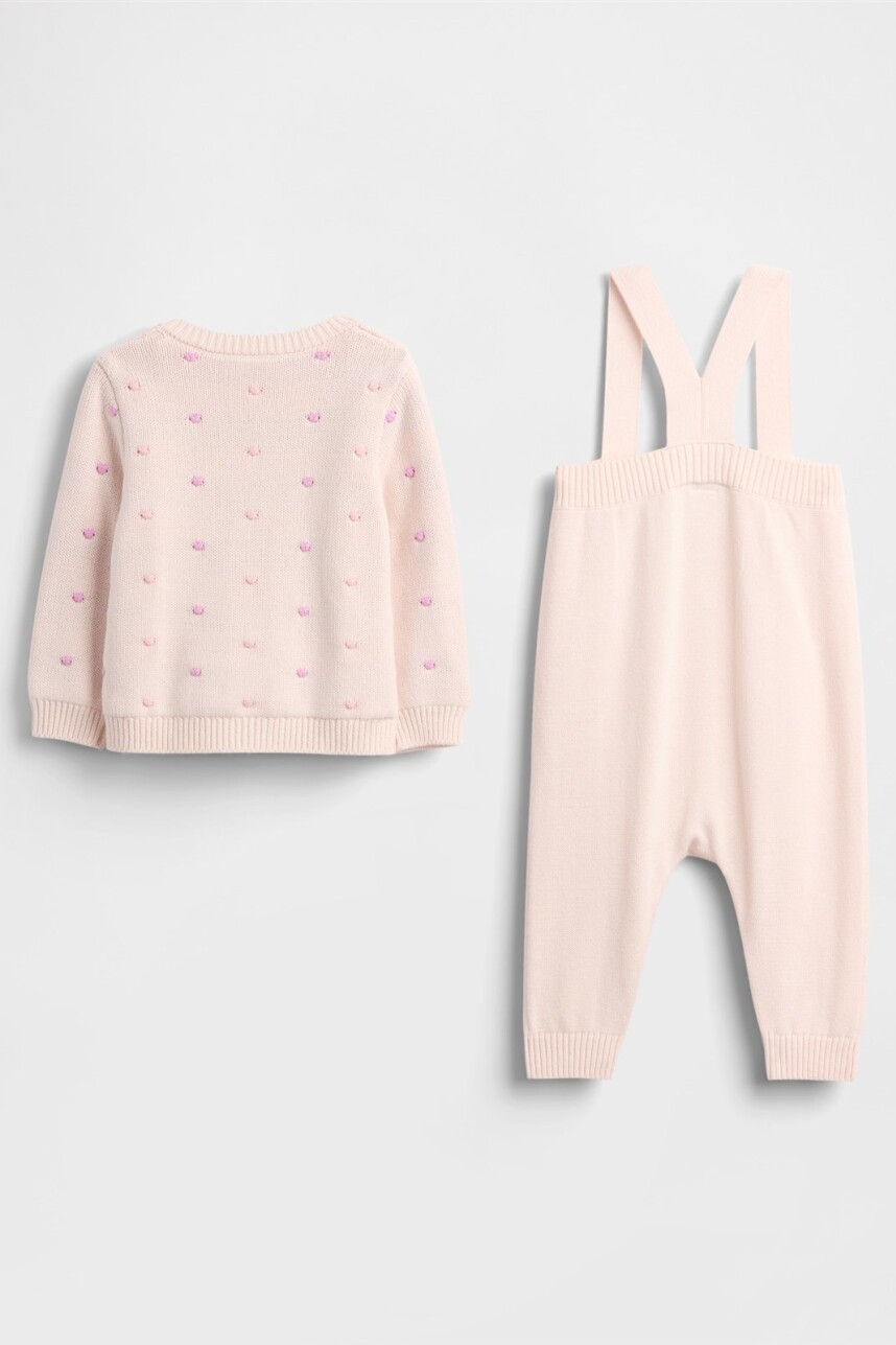 Set De Saco Y Enterito Bebé Barely Pink