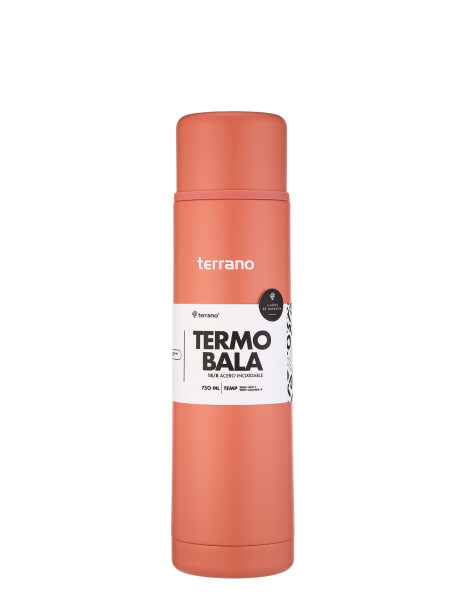 Termo Bala 750ML Metalizado Coral