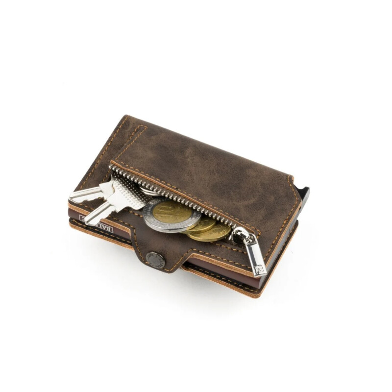 Billetera Baleine Kansas Zipper - Marron Billetera Baleine Kansas Zipper - Marron