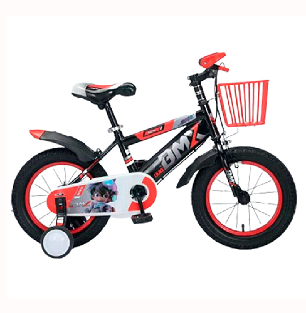 BICICLETA BMX R-12 NIÑO - Roja/ Azul - Sin color 