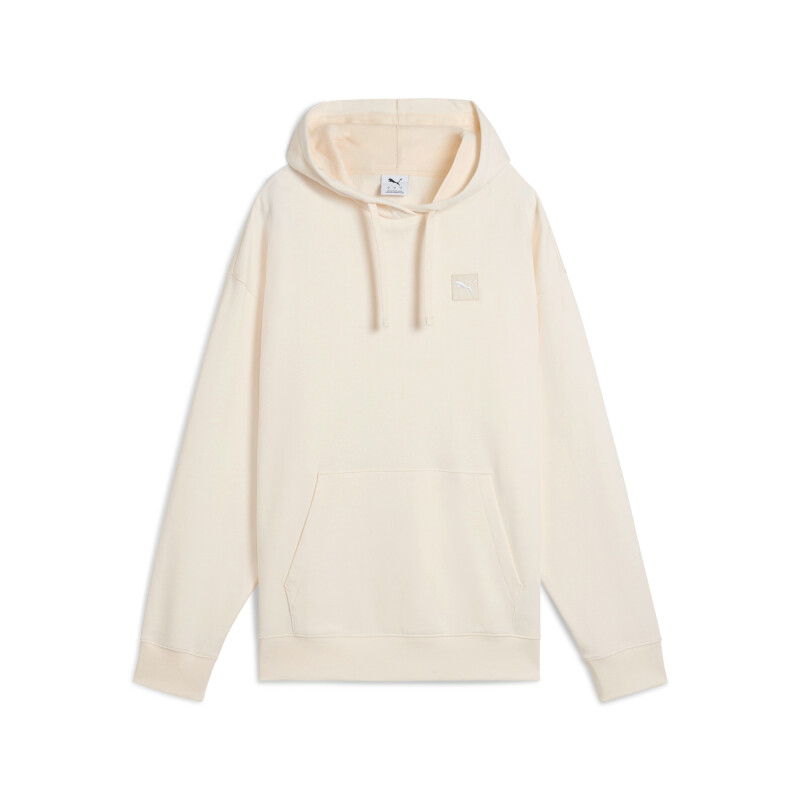 Abrigo Ess Elevated Hoodie Tr de Mujer Crema