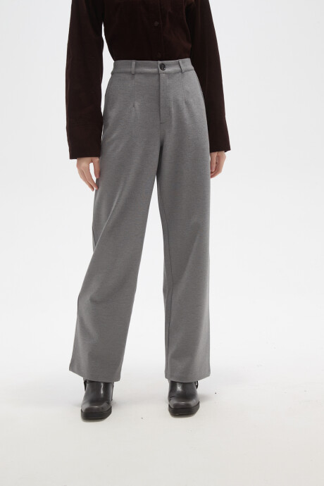 Pantalon Olaco Gris Melange Oscuro