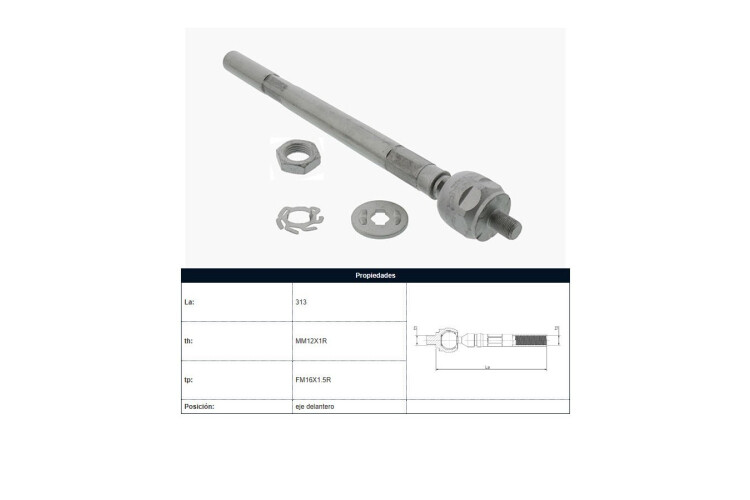 Mate Peug 406 95-25 Der/Izq Mate Peug 406 95-25 Der/Izq