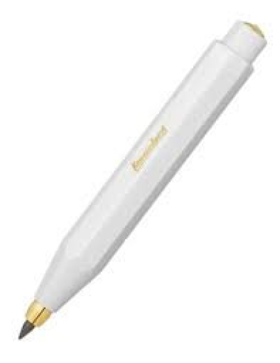 KAWECO CLASSIC SPORT CLUTCH PENCIL WHITE 3.2MM / LAPIZ MECANICO BLANCO CON BOTON 