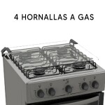 COCINA COMBINADA-MESA INOX- AUTO LIMP. - ENC. ELÉCTRICO, PATA ALTA S/E acero inoxidable