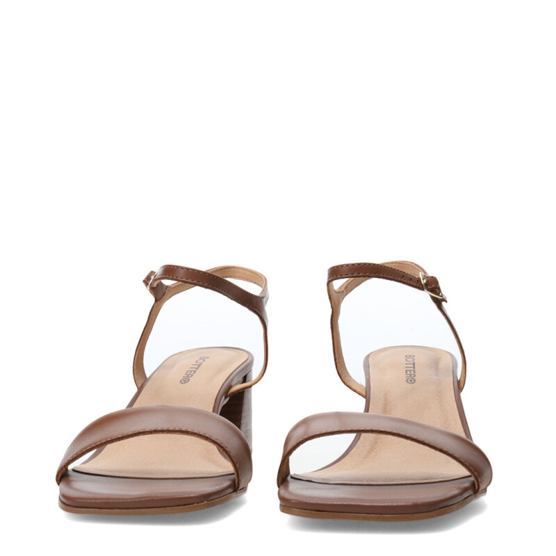 Sandalias de Mujer Bottero Taco Marrón Café