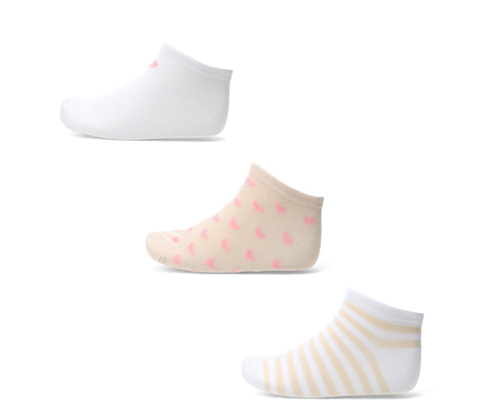 Medias de Mujer Miss Carol trainer pack x3 white Blanco - Beige