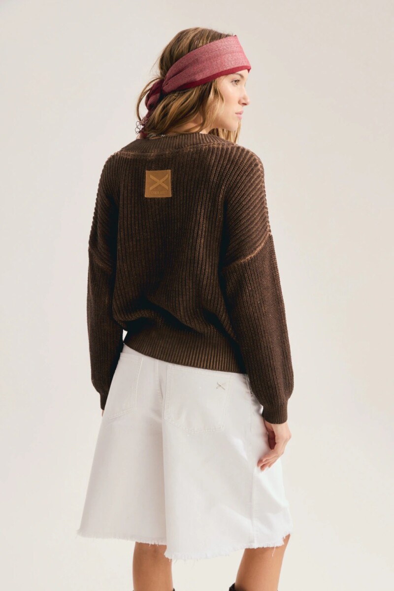 SWEATER COMET Marron
