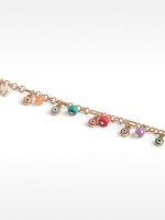 Tobillera Con Piedras Y Ojos multicolor