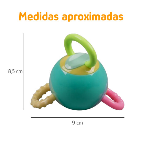 Sonajero Mordillo 2 en 1 Texturizados para Bebés Huanger Multicolor