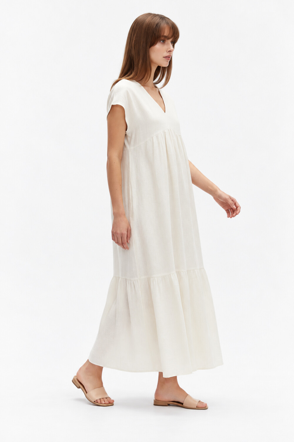 Vestido Vonina Caqui