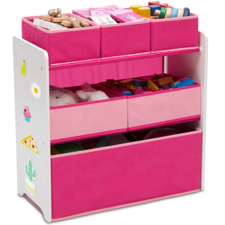 Organizador infantil Wisly Rosado 6 Contenedores