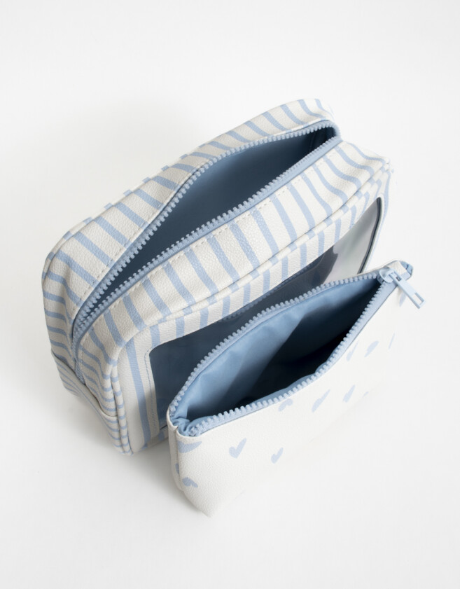 Porta Cosméticos Set De Portacosméticos - Estampado Rayas