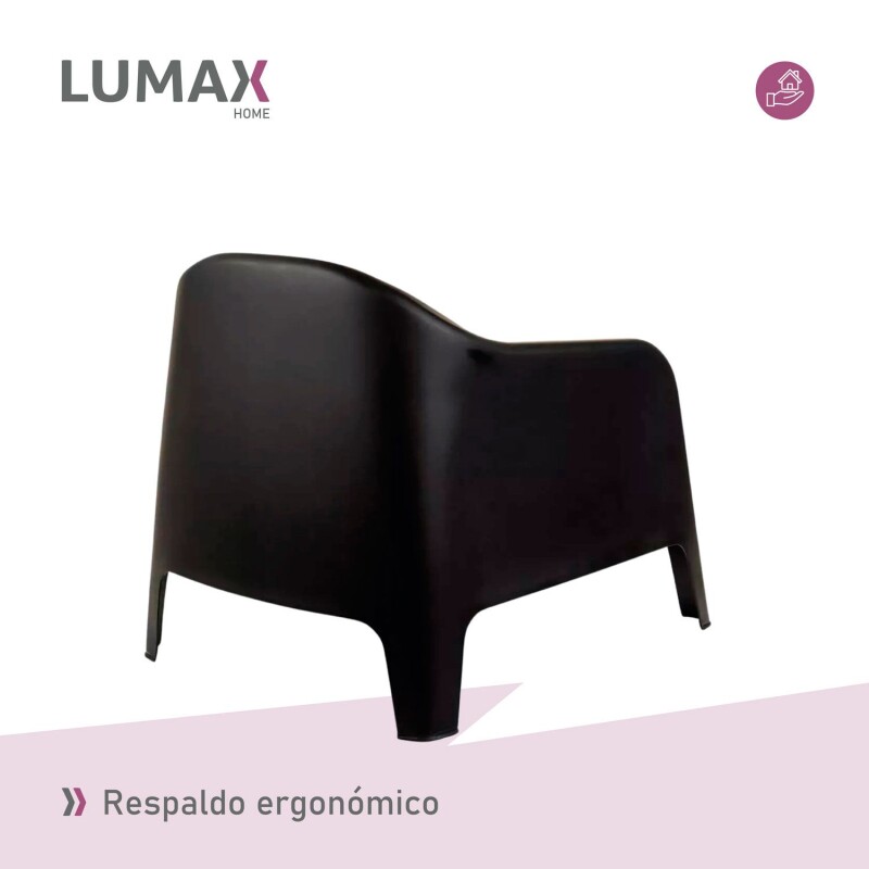 Set de 2 Silla Plastico Skarpo Jardin Liso Blanco