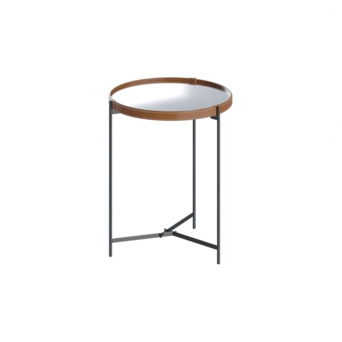 Mesa Lateral Con Espejo - Lnea Manhattan - Gris Oscuro Mesa Lateral Con Espejo - Lnea Manhattan - Gris Oscuro