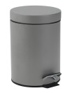 Papelera pedal MALA 3L metal recubierto gris Papelera pedal MALA 3L metal recubierto gris